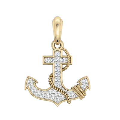 Anchor Charm in Gold